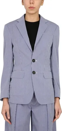 Dsquared2 Oversize Fit Cotton Blazer - Blue