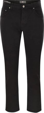 Pantaloni Torino Broek met Rechte Pijpen van Katoenmix - Heren - Straight fit broeken - Zwart - W29 - Katoen - Broeken