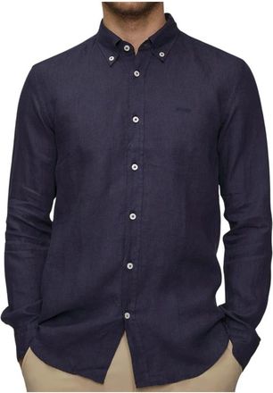 HUGO BOSS Casual Shirts - Heren - Casual Overhemden - Blauw - L - Overhemden