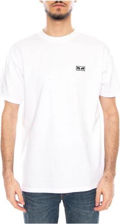 Obey Eyes 3 Tee - Heren - T-shirts - Wit - L - Katoen - Tops