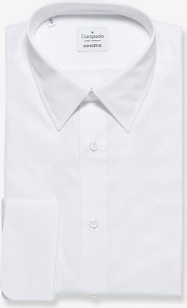 Giampaolo Lang&auml;rmeliges Hemd aus Baumwolle mit franz&ouml;sischem Kragen