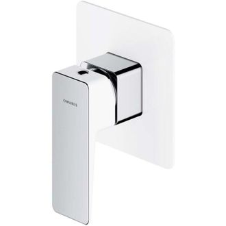 Omnires Omnires Parma - Grifo De Ducha Empotrado, Con Cuerpo, Blanco/cromo Pm7445crb