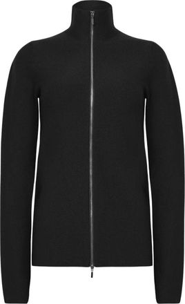 Wolford Merino Wolle Blend Funnel-Neck Cardigan - Dames - Vesten - Zwart - S - Wol - Truien & Vesten