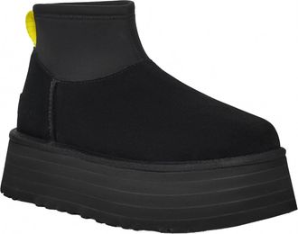 UGG Womens Classic Mini Dipper Booties In Black