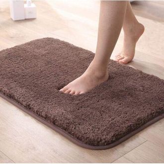 OEM Tappetino Da Bagno Antiscivolo Assorbente Extra Spesso Per Il Bagno, Tappetino In Ciniglia Lavabile In Lavatrice (marrone, 40x60 Cm)