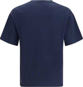 Saint Laurent Cotton-Modal Crewneck T-Shirt - Navy