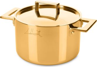 Mepra Goldfarbener Kochtopf Attiva inkl. Deckel, ø 22 cm - Personalisierbar