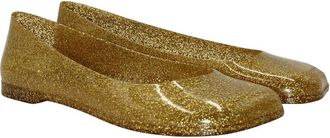 Loewe Womens Pvc + Paulas Ibiza Glittered Ballet Flat (Authentic Pre-Loved)