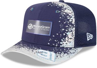 New Era MoneyGram Haas F1 9Fifty Las Vegas GP Esteban Ocon Driver Snapback Cap (UK, Alpha, M, L) Blue