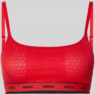 HUGO BOSS Bralette mit Herz-Muster Modell VALENTINE BRALETTE in Rot, Gr&ouml;&szlig;e XL
