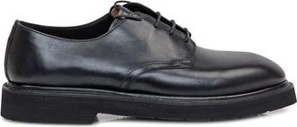 Premiata Black Calfskin Oxfords And Mens Derbies