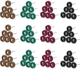 OEM Juego De 80 Discos Abrasivos De Pulido De 25 Mm, Accesorios De Pulido Para Herramientas Rotativas Dremel, Almohadilla Abrasiva Y V&aacute;stago Met&aacute;lico