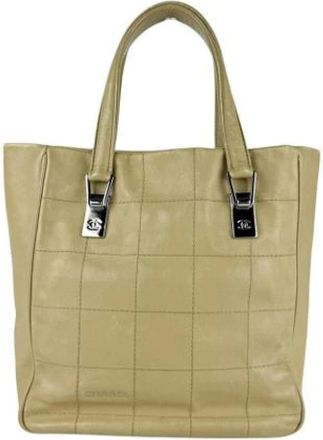 Chanel Pre-owned Tote Bags, female, Beige, Size: ONE SIZE Pre-owned Vintage Tote Bag