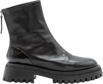 Halmanera Rama 26 Enkelboot - Dames - Enkellaarsjes - Zwart - 40 EU - Leer - Schoenen
