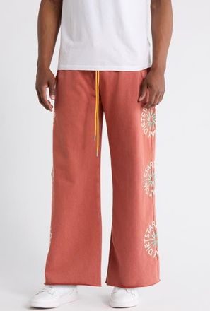 Diet Starts Monday Sol Embroidered Wide Leg Sweatpants at Nordstrom, Size Xx-Large