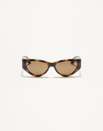 Valentino Occhiale Cat-Eye In Acetato Donna HAVANA/MARRONE 54