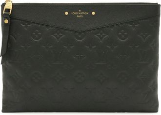 Louis Vuitton Black Monogram Noir Monogram Empreinte Clutch Bag Pouch (Pre-Owned)