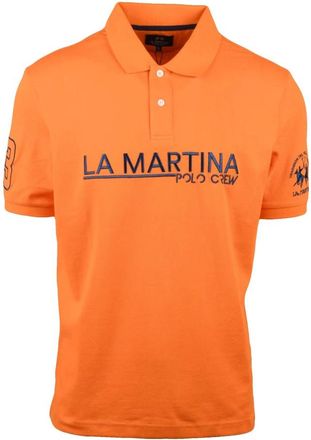 La Martina Polo - Heren - Polos - Oranje - L - Katoen - Tops