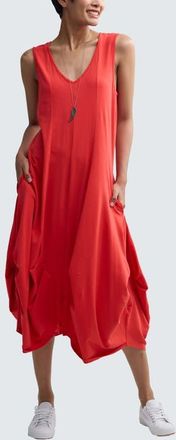 Luukaa D'Celli Calista Voluminous Jersey Dress in Vermillion at Nordstrom, Size 10