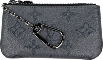 Louis Vuitton Black Noir Monogram Eclipse Monogram Reverse Coin Purse/Coin Case (Pre-Owned)