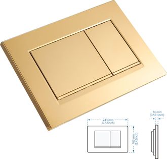 OEM Bot&oacute;n De Llenado De Banda Dorada Brillante Sigma30 Con Panel Oculto Y Acabado Dorado Cepillado - Otro