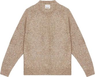 Isabel Marant Hanori Sweater - Heren - Ronde hals truien - Grijs - L - Katoen - Truien & Vesten