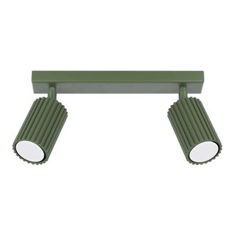 Wonderlamp L&aacute;mpara de techo moderno con dos 2 focos verde ajustables
