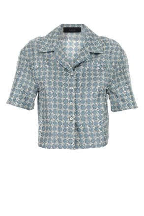 Amiri Bedrukte Zijde Shirt
