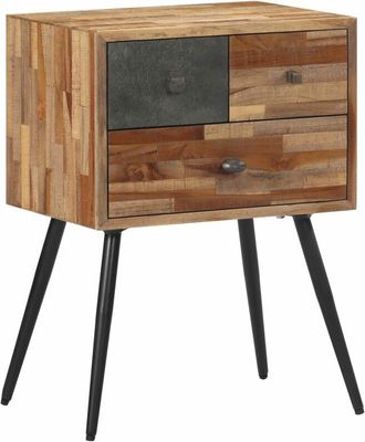vidaXL Bedside Cabinet 47x31.5x60 cm Solid Wood Teak Vidaxl