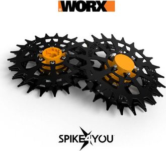 OEM Ruedas Para Cortac&eacute;sped Rob&oacute;tico Worx Landroid Serie L, Acero Al Carbono De 3 Mm