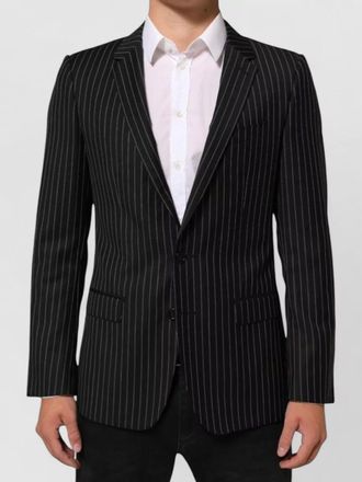 Dolce & Gabbana wool striped single breasted blazer