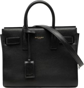 Saint Laurent Pre-owned Vintage Shoulder Bag - Dames - Vintage Shopper - Zwart - ONE Size - Leer - Vintage