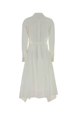 Loewe S359y09xjl White Exterior: Cotton Abiti Dress