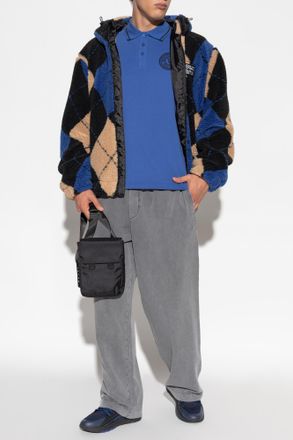 Versace Jeans Couture Fur Jacket With Hood, Mens, Multicolour