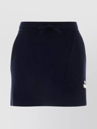 Isabel Marant stretch cotton blend mini skirt with elastic waistband