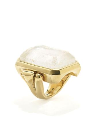 Goossens Stones crystal ring - Gold