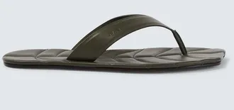 J.W.Anderson Leaf leather thong sandals
