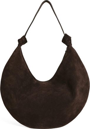 Reformation Rhea Suede Hobo Bag in Boss Suede at Nordstrom