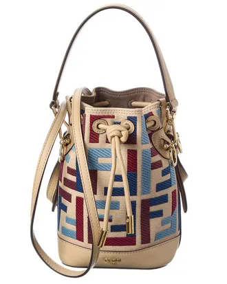 Fendi Fendi Mon Tresor Mini Canvas Bucket Bag
