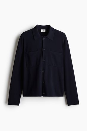 H&M Feinstrick-Cardigan in Regular Fit - Blue