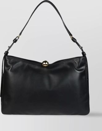 Furla soft l leather shoulder bag