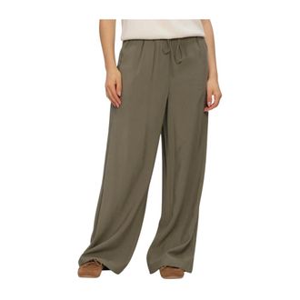 Y.A.S Y.a.s - Nara Wide Leg Broeken - Dames - Broeken - Groen - Maat: S Poliester