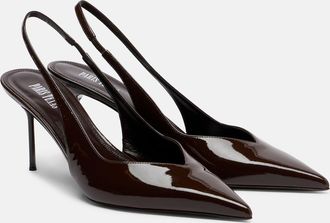 PARIS TEXAS Lidia patent leather slingback pumps
