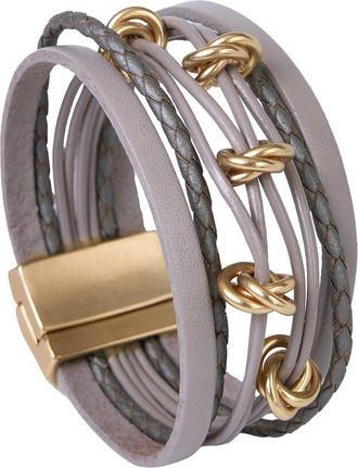 Saachi Saachi Knotted Charm Leather Bracelet