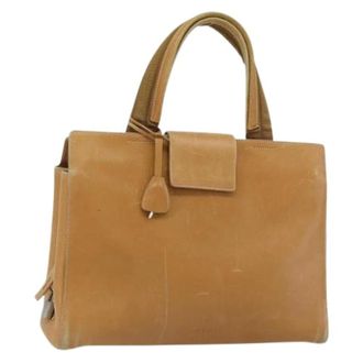 Prada Pre-owned Handbags, female, Beige, Size: ONE SIZE Pre-owned Vintage Tote