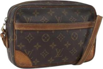 Louis Vuitton Pre-owned Canvas Cross Body Bag - Dames - Vintage Schoudertas - Bruin - ONE Size - Vintage