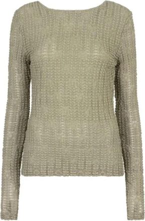 Dante6 Kanten Top Ellis in Sunlit Grass - Dames - Longsleeves - Groen - S - Tops
