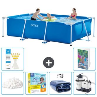 Intex Piscina Con Estructura Rectangular - 300x200x75 Cm - 7-piezas S75