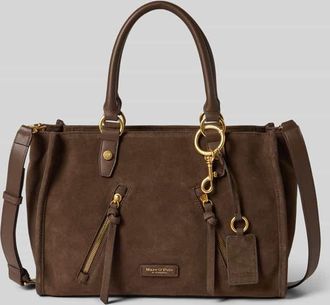 Marc O'Polo Shopper aus echtem Rindsleder Modell SHOPPER M SUEDE in Mittelbraun, Gr&ouml;&szlig;e 1