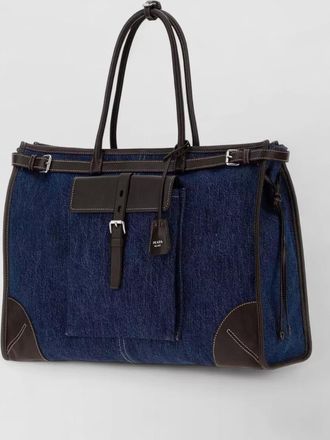 Prada denim tote bag